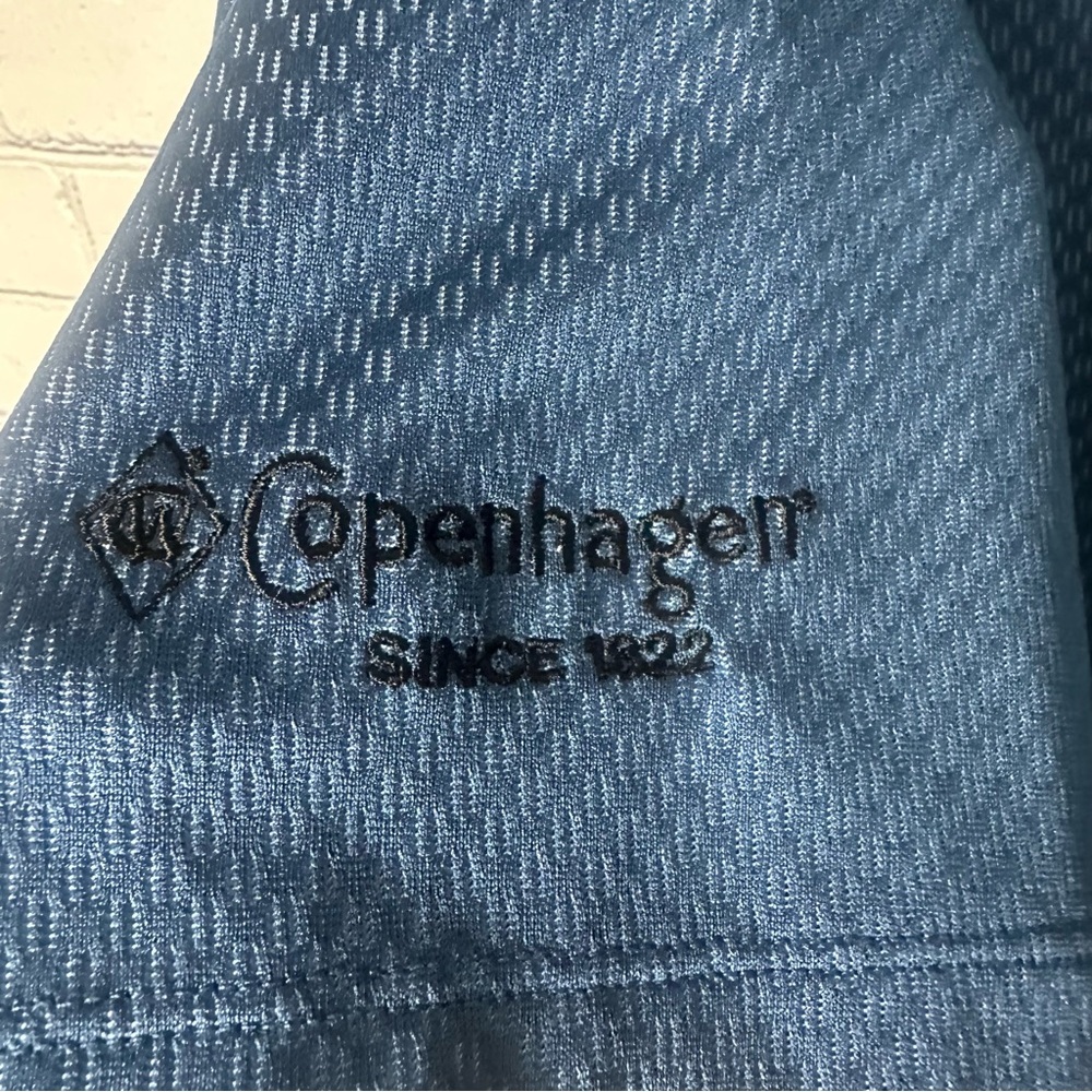 Nike Men's Navy Polo Shirt With Copenhagen Insignia on Sleeve - Picture 3 of 7